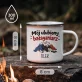 Kubek Emaliowany Na Walentynki Prezent Na Rocznicę Dla Mężczyzny: Mój Ulubiony Bałaganiarz Kubek Emaliowany Na Walentynki Prezent Na Rocznicę Dla Mężczyzny: Mój Ulubiony Bałaganiarz
