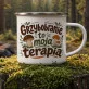 Kubek Emaliowany Dla Grzybiarza Prezent Dla Mężczyzny: Leśna Terapia Kubek Emaliowany Dla Grzybiarza Prezent Dla Mężczyzny: Leśna Terapia