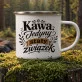 Kubek Emaliowany Dla Młodej Mamy Prezent Na Dzień Mamy Dla Kobiety: Kawowy Tryb Mamy
