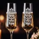 Dwa Kieliszki Do Szampana Na Wesele Prezent Dla Pary Młodej Pary: Król I Królowa Dwa Kieliszki Do Szampana Na Wesele Prezent Dla Pary Młodej Pary: Król I Królowa