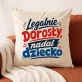 Poduszka Dekoracyjna Na Osiemnastkę Prezent Dla Mężczyzny: Dorosłość Z Przymrużeniem Oka Poduszka Dekoracyjna Na Osiemnastkę Prezent Dla Mężczyzny: Dorosłość Z Przymrużeniem Oka