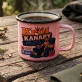 Kubek Emaliowany Na Dzień Mężczyzny Prezent Dla Mężczyzny: Król Kanapy Kubek Emaliowany Na Dzień Mężczyzny Prezent Dla Mężczyzny: Król Kanapy