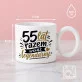 Kubek Z Okrągłym Uchem Na 55 Rocznicę Ślubu Prezent Na Walentynki Dla Mężczyzny: Męski Typograficzny Żart Kubek Z Okrągłym Uchem Na 55 Rocznicę Ślubu Prezent Na Walentynki Dla Mężczyzny: Męski Typograficzny Żart
