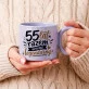 Kubek Z Okrągłym Uchem Na 55 Rocznicę Ślubu Prezent Na Walentynki Dla Mężczyzny: Męski Typograficzny Żart Kubek Z Okrągłym Uchem Na 55 Rocznicę Ślubu Prezent Na Walentynki Dla Mężczyzny: Męski Typograficzny Żart