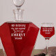 Emeryt nic nie muszę - zestaw: grawerowana karafka i kieliszki