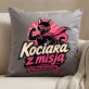 Poduszka Dekoracyjna Dla Kociary Prezent Dla Kobiety: Kociara Z Misją Poduszka Dekoracyjna Dla Kociary Prezent Dla Kobiety: Kociara Z Misją