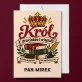Kartka Personalizowana Dla Nauczyciela Polskiego Prezent Na Dzień Nauczyciela Dla Mężczyzny: Król Przecinków I