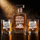Zestaw Do Whisky Na Mikołajki Prezent Dla Mężczyzny: Męski Humor Typograficzny