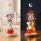 Wieczna Róża z Misiem Na 80 Urodziny Prezent Dla 80 Latki Kobiety: Kwitnąca Elegancja