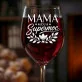 Kieliszek Do Wina Dla Mamy Prezent Na Dzień Mamy Dla Kobiety: Mama Moja Supermoc Kieliszek Do Wina Dla Mamy Prezent Na Dzień Mamy Dla Kobiety: Mama Moja Supermoc