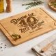 Deska Do Krojenia z Grawerem Na 10 Rocznicę Ślubu Prezent Dla Pary: Dziesięć Lat, Zero