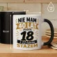 Kubek Z Nadrukiem Na 40 Urodziny Prezent Dla Mężczyzny: Nie Mam 40 Mam 18 Kubek Z Nadrukiem Na 40 Urodziny Prezent Dla Mężczyzny: Nie Mam 40 Mam 18