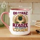 Kubek Z Nadrukiem Na Odejście Z Pracy Prezent Dla Kobiety: Rządzę Własnym Czasem Kubek Z Nadrukiem Na Odejście Z Pracy Prezent Dla Kobiety: Rządzę Własnym Czasem