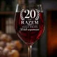 Kieliszek Do Wina Na 20 Rocznicę Ślubu Prezent Dla Mężczyzny: 20 Lat Razem Grawer