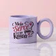 Kubek Z Okrągłym Uchem Na Walentynki Prezent Na Rocznicę Dla Kobiety: Kawowy Flirt