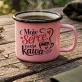 Kubek Emaliowany Na Walentynki Prezent Na Rocznicę Dla Kobiety: Kawowy Flirt Kubek Emaliowany Na Walentynki Prezent Na Rocznicę Dla Kobiety: Kawowy Flirt