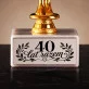 Statuetka Z Grawerem Na 40 Rocznicę Ślubu Prezent Dla Pary: 40 Lat Razem
