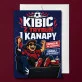Kartka z Życzeniami Dla Kibica Dla Mężczyzny: Trybuna I Kanapa Kartka z Życzeniami Dla Kibica Dla Mężczyzny: Trybuna I Kanapa