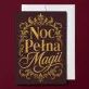 Kartka z Życzeniami Na Andrzejki Dla Kobiety: Nocna Ornamentyka
