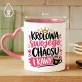 Kubek Z Nadrukiem Na Gwiazdkę Prezent Dla Kobiety: Królowa Chaosu I Kawy Kubek Z Nadrukiem Na Gwiazdkę Prezent Dla Kobiety: Królowa Chaosu I Kawy