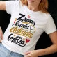 Koszulka Damska Biała Na 10 Rocznicę Ślubu Prezent Dla Kobiety: Dekada Z Humorem