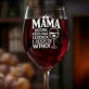 Kieliszek Do Wina Dla Mamy Prezent Na Dzień Mamy Dla Kobiety: Mama I Wino Kieliszek Do Wina Dla Mamy Prezent Na Dzień Mamy Dla Kobiety: Mama I Wino