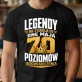 Koszulka Męska Dla 70 Latka Prezent Na 70 Urodziny Dla Mężczyzny: 70 Poziomów