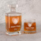  fingerprints - Zestaw Grawerowana Karafka 0,7 i Szklanki Do Whisky
