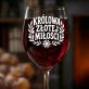 Kieliszek Do Wina Na 50 Rocznicę Ślubu Prezent Dla Kobiety: Złota Miłość Kieliszek Do Wina Na 50 Rocznicę Ślubu Prezent Dla Kobiety: Złota Miłość