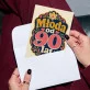 Kartka z Życzeniami Na 90 Urodziny Dla 90 Latki Kobiety: Neonowa Elegancja Kartka z Życzeniami Na 90 Urodziny Dla 90 Latki Kobiety: Neonowa Elegancja