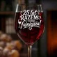 Kieliszek Do Wina Na 25 Lecie Ślubu Prezent Dla Kobiety: 25 Lat Razem Fajniejsza