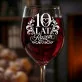 Kieliszek Do Wina Na 10 Rocznicę Ślubu Prezent Dla Kobiety: 10 Lat Razem - Ornament Kieliszek Do Wina Na 10 Rocznicę Ślubu Prezent Dla Kobiety: 10 Lat Razem - Ornament