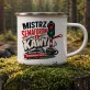 Kubek Emaliowany Dla Kolejarza Prezent Dla Mężczyzny: Kolejowy Humor Kubek Emaliowany Dla Kolejarza Prezent Dla Mężczyzny: Kolejowy Humor