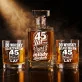 Zestaw Do Whisky Dla 45 Latka Prezent Na 45 Urodziny Dla Mężczyzny: Dojrzały Z Humorem