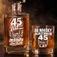 Zestaw Do Whisky Dla 45 Latka Prezent Na 45 Urodziny Dla Mężczyzny: Dojrzały Z Humorem