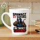 Kubek Z Nadrukiem Dla Spawacza Prezent Dla Mężczyzny: Spawacz Tworzy Legendy Kubek Z Nadrukiem Dla Spawacza Prezent Dla Mężczyzny: Spawacz Tworzy Legendy