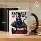 Kubek Z Nadrukiem Dla Spawacza Prezent Dla Mężczyzny: Spawacz Tworzy Legendy Kubek Z Nadrukiem Dla Spawacza Prezent Dla Mężczyzny: Spawacz Tworzy Legendy