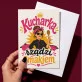 Kartka z Życzeniami Dla Kucharki Dla Kobiety: Kuchenny Humor Kartka z Życzeniami Dla Kucharki Dla Kobiety: Kuchenny Humor