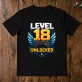 Koszulka Męska Na 18 Urodziny Prezent Dla Mężczyzny: Level 18