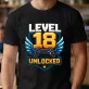 Koszulka Męska Na 18 Urodziny Prezent Dla Mężczyzny: Level 18