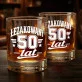 Szklanka Do Whisky Na 50 Urodziny Prezent Dla Mężczyzny: Leżakowany 50 Lat Szklanka Do Whisky Na 50 Urodziny Prezent Dla Mężczyzny: Leżakowany 50 Lat