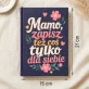 Notatnik A5 Dla Mamy Prezent Na Dzień Mamy Dla Kobiety: Mamo Zapisz Notatnik A5 Dla Mamy Prezent Na Dzień Mamy Dla Kobiety: Mamo Zapisz