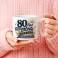Kubek Z Okrągłym Uchem Na 80 Urodziny Prezent Dla 80 Latka Mężczyzny: Humorystyczny Senior