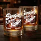 Szklanka Do Whisky Dla Kawalera Prezent Dla Mężczyzny: Singiel Z Lodem