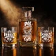 Zestaw Do Whisky Na 50 Rocznicę Ślubu Prezent Dla Mężczyzny: Złoty Toast Zestaw Do Whisky Na 50 Rocznicę Ślubu Prezent Dla Mężczyzny: Złoty Toast