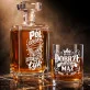 Zestaw Do Whisky Na 50 Rocznicę Ślubu Prezent Dla Mężczyzny: Złoty Toast Zestaw Do Whisky Na 50 Rocznicę Ślubu Prezent Dla Mężczyzny: Złoty Toast