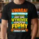 Koszulka Męska Dla Trenera Personalnego Prezent Dla Mężczyzny: Uwaga! Trener