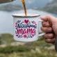 Kubek Emaliowany Dla Mamy Prezent Na Dzień Mamy Dla Kobiety: Matczyna Elegancja Kubek Emaliowany Dla Mamy Prezent Na Dzień Mamy Dla Kobiety: Matczyna Elegancja