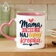 Kubek Z Nadrukiem Na Dzień Mamy Prezent Dla Mamy Kobiety: Mama Wie Najlepiej Kubek Z Nadrukiem Na Dzień Mamy Prezent Dla Mamy Kobiety: Mama Wie Najlepiej