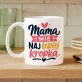 Kubek Z Nadrukiem Na Dzień Mamy Prezent Dla Mamy Kobiety: Mama Wie Najlepiej Kubek Z Nadrukiem Na Dzień Mamy Prezent Dla Mamy Kobiety: Mama Wie Najlepiej